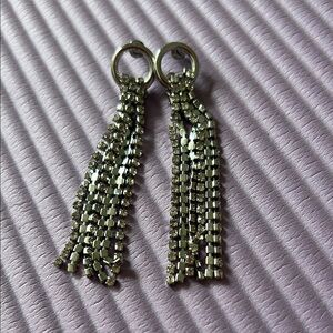 Forever 21 Silver sparkly earrings